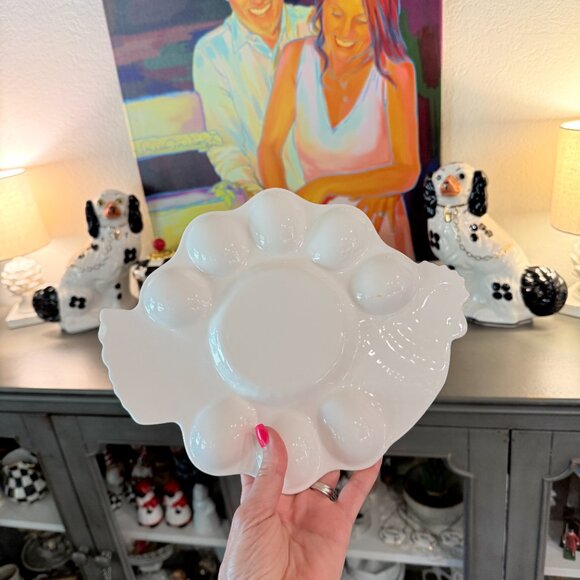 Vintage Ceramic Chicken Egg Platter - Picture 8 of 9